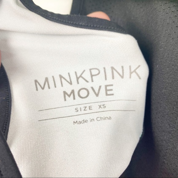 MINKPINK MOVE REVOLVE Abstract Multicolor Graphic Low Support Sports Bra X-Small - Picture 4 of 4